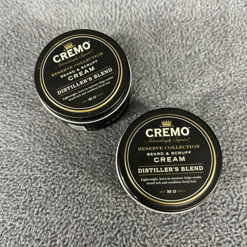 2x Cremo Beard & Scruff Cream Men Distiller's Blend No 13 Reserve Collection 4oz